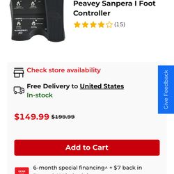Peavey Sanpera I Foot Controller