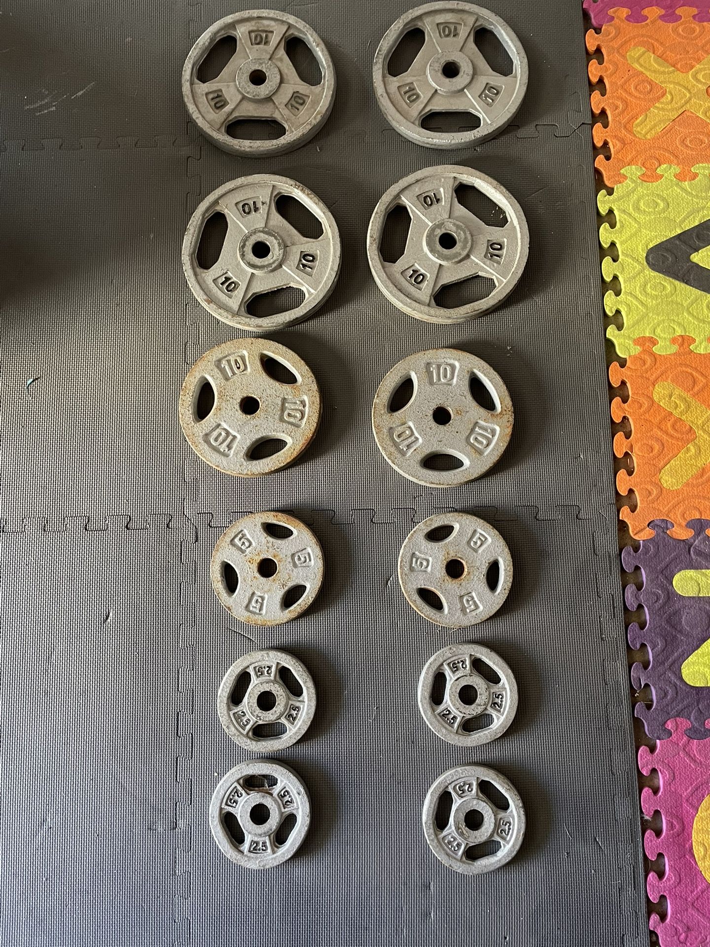 Weight Plates.                       80 Dollars 