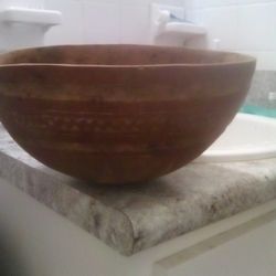 Hand Carved Wooden Bowl 