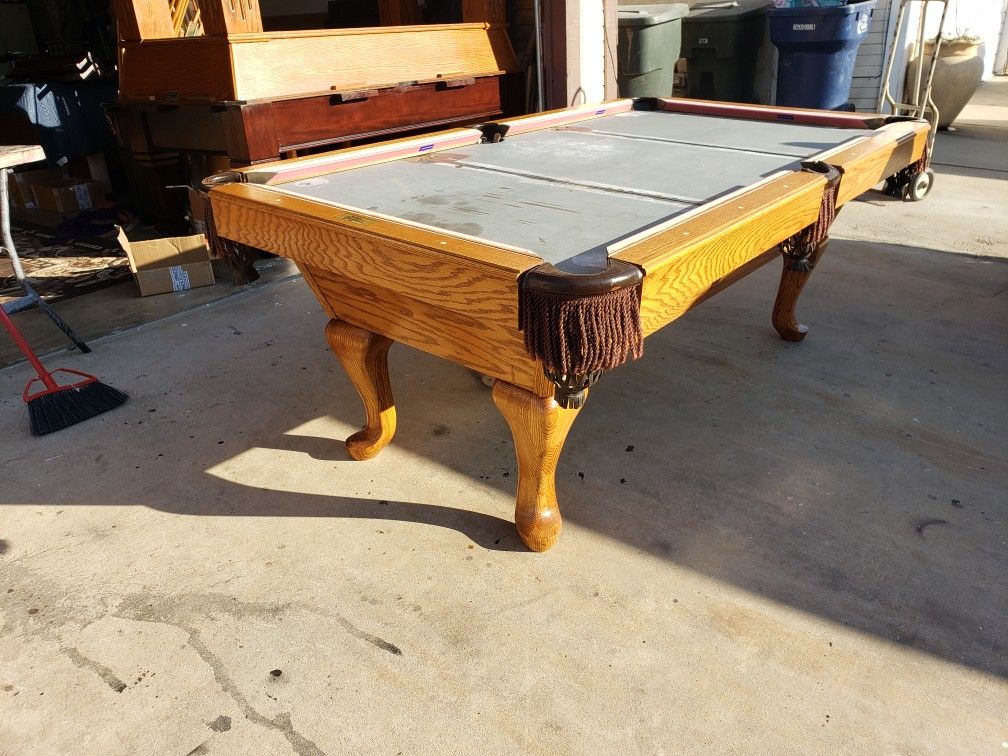 Pool table-8ft three piece slate