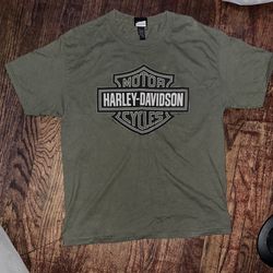 Harley-Davidson San Diego California Dealer T-Shirt Olive Green