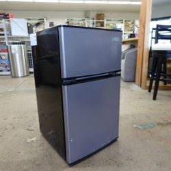 Arctic King 3.2 Cu ft Two Door Mini Refrigerator with Freezer – Stainless Steel