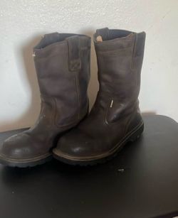 Wolverine Men's Floorhand 9.5”Waterproof Steel-Toe Wellington Work Boots.