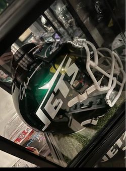 Garrett Wilson signed full size helmet