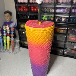 Starbucks Dia de Muertos Day Of The Dead 2024 Tumbler 2024 w/ Skull Topper NEW