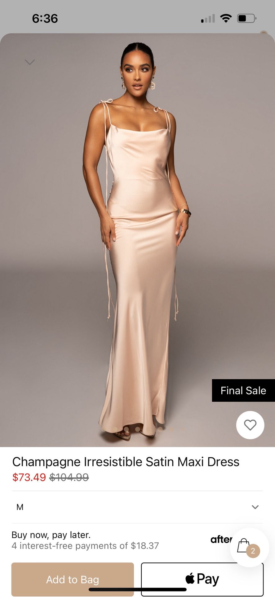 Champagne Silk Dress Long - Wedding Guest