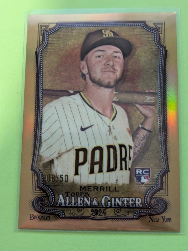Jackson Merrill Topps Alan And Ginter Ltd. # Gold Refractor