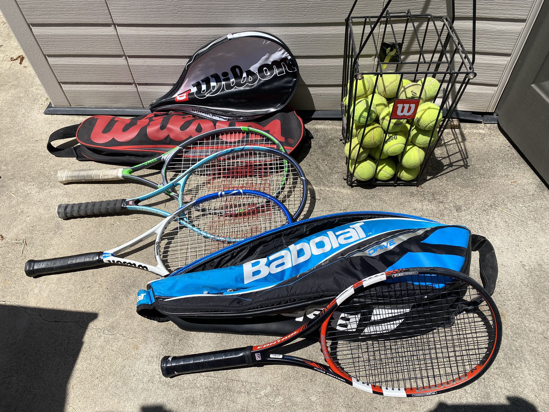 Wilson Babolat Tennis Racket, Wilson Bag