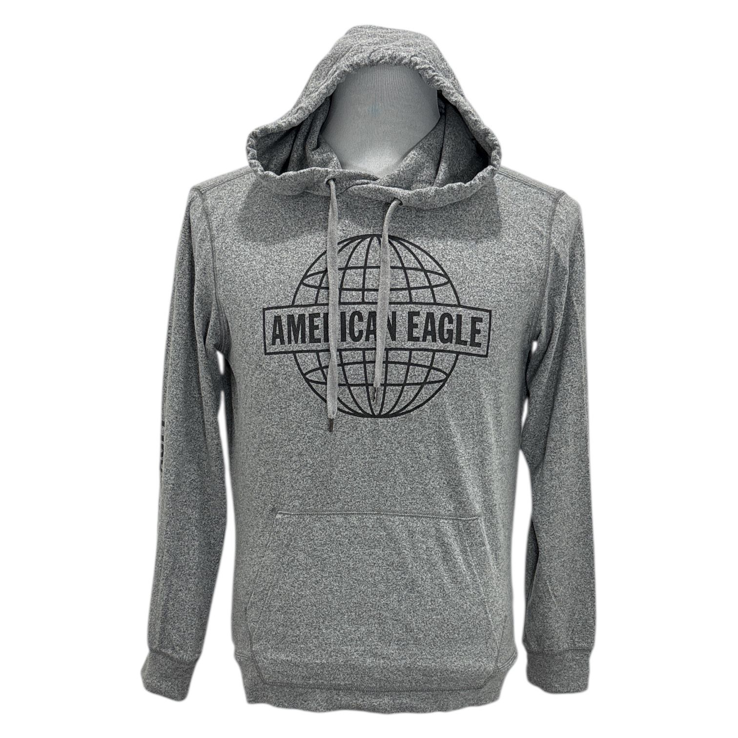 American Eagle Outfitters Men's Gray Hoodie Pullover Jersey AEO Size Small
