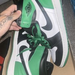 Green Jordan 1 Size 10