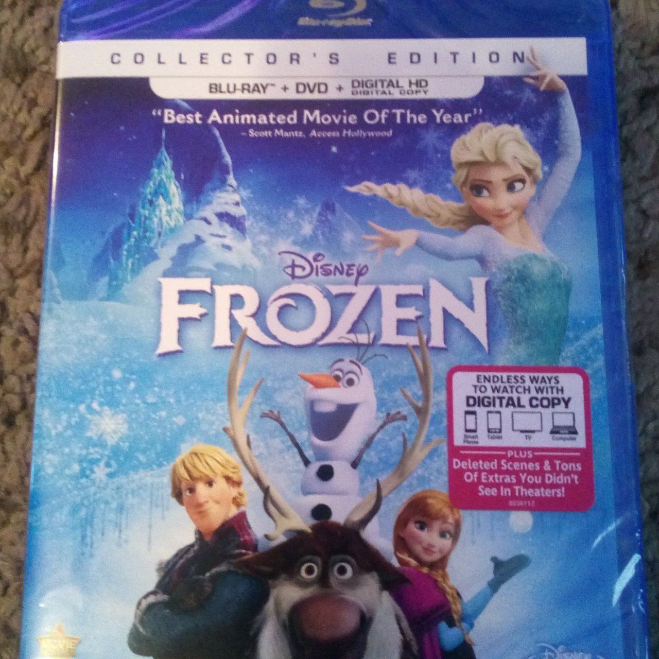 Digital Movie Code for Disney's Frozen in HD
