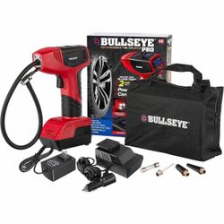 BULLSEYE PRO MAX Deluxe 150 PSI Portable Tire Inflator Air Compressor with Digital Pressure Gauge