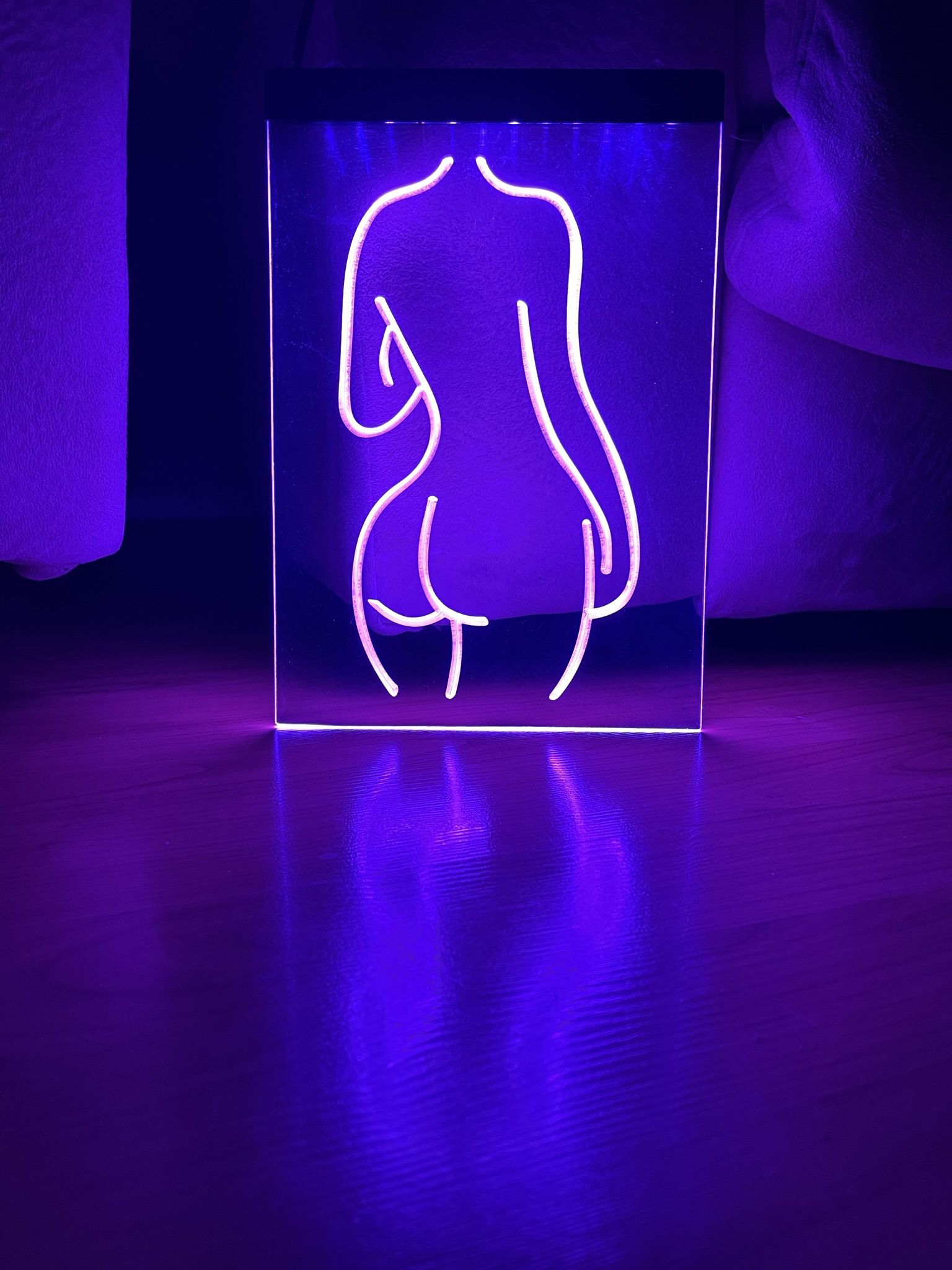 LED NEON PURPLE LIGHT SIGN 8x12