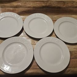 Embossed Jambalaya Shallow plate /Bowls by "Roux Brands" 