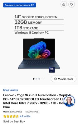 Yoga 9i 2-in-1 Aura Edition (14” Intel)