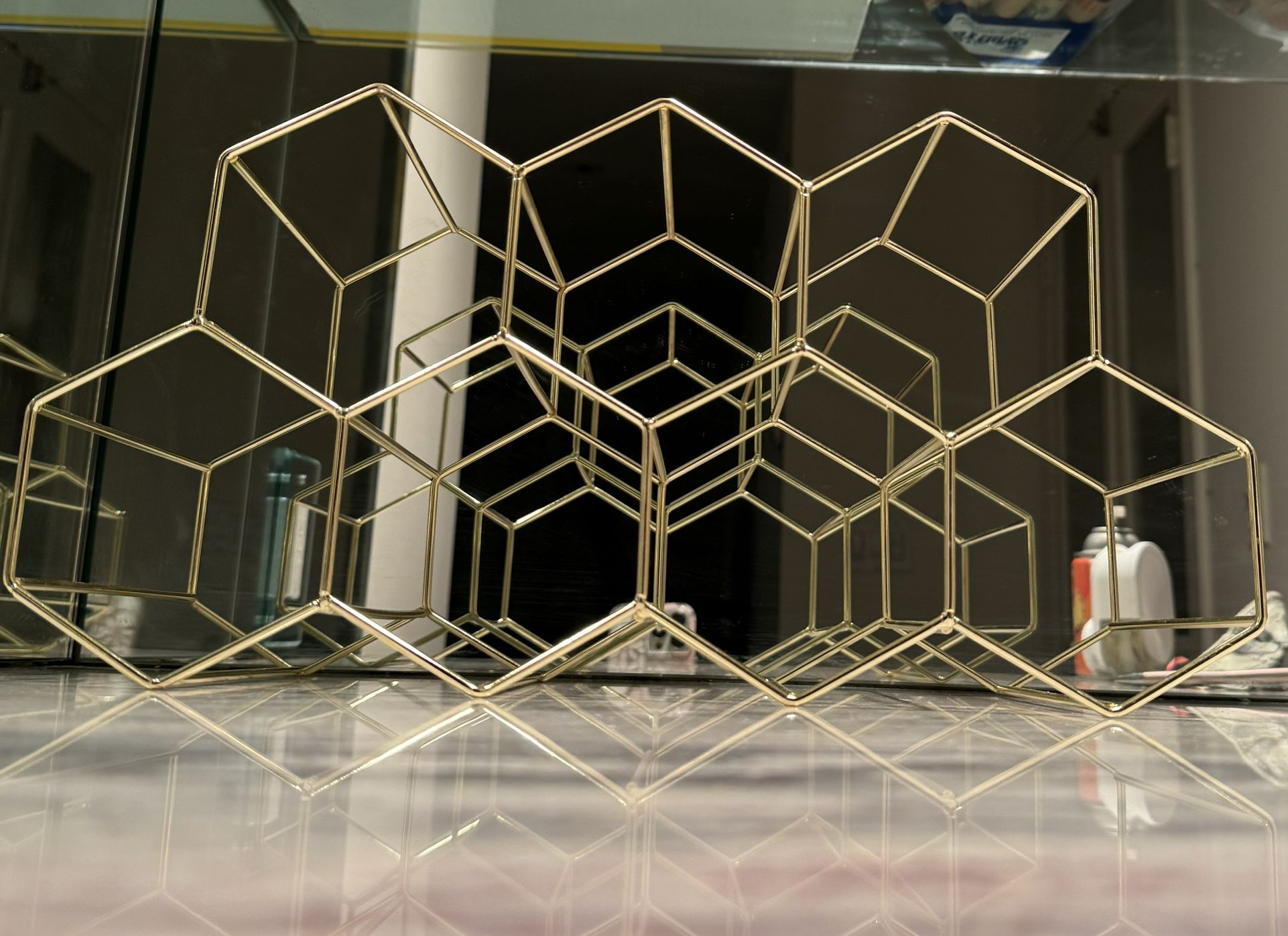 Gold Wine Rack