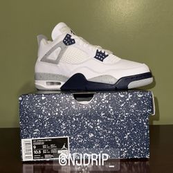 Nike Air Jordan  Midnight Navy  4’s   Size 9  