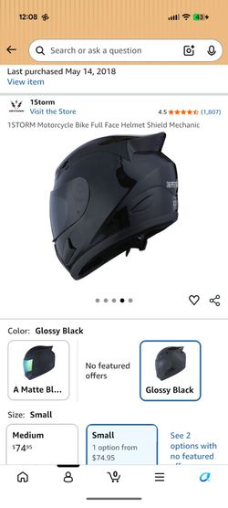 Motorcycle helmet and gloves