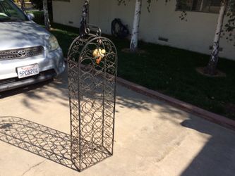 Rod iron wine rack