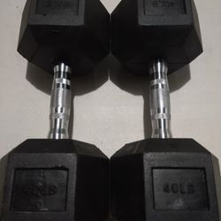 40*2 LBS BRAND NEW DUMBBELLS