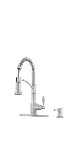 Glacier bay kitchen faucet with soap dispenser