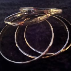 14k Gold Plated Bangles 