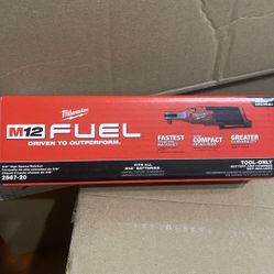 Milwaukee M12 FUEL 12-Volt Lithium-Ion Brushless Cordless High Speed 3/8 in. Ratchet (Tool-Only)