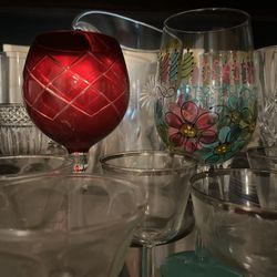 Antique Glassware And Other Special Glass Items