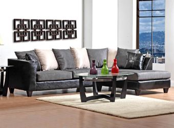Black and grey sectional! Other sofa deals here