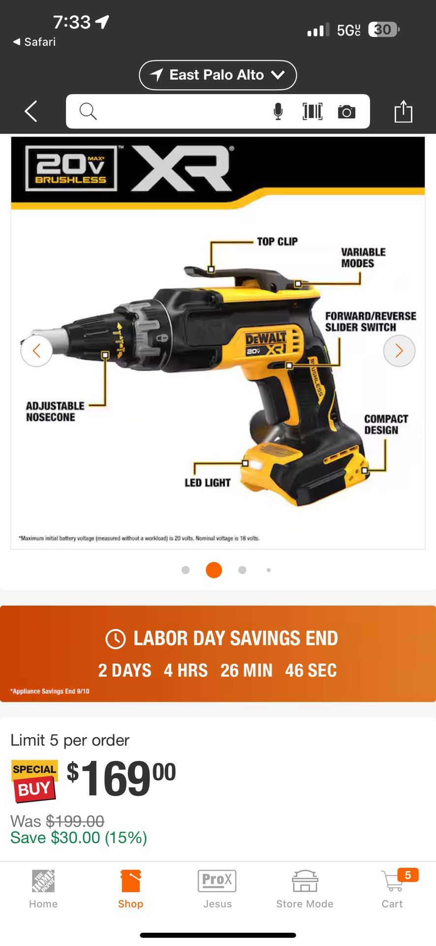 Dewalt xR Drywall Screw Gun