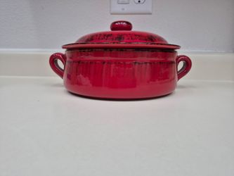 De Silva Red Italian Casserole Pot