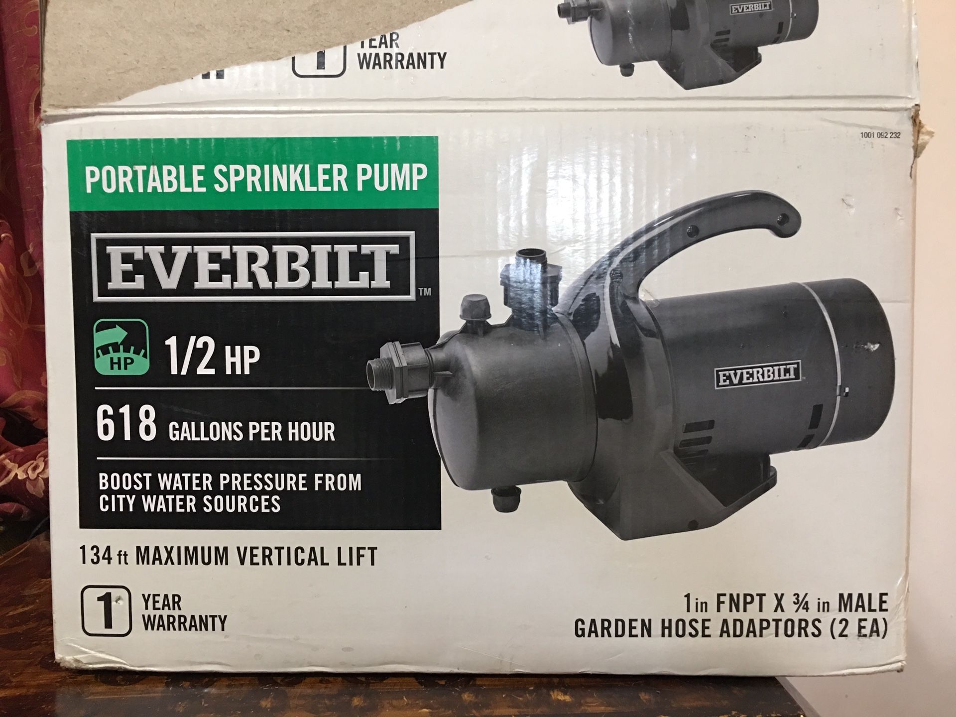 Portable sprinkler pump