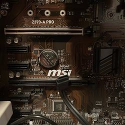 MSI Z370-a pro, ibuypower Tower, CPU, And Power Supply (850W)