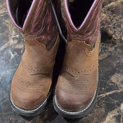 Justin Steel Toed Boots Women'sSize 5 ½B