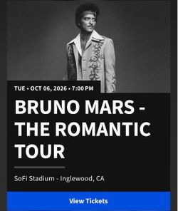 Bruno Mars - The Romantic Tour