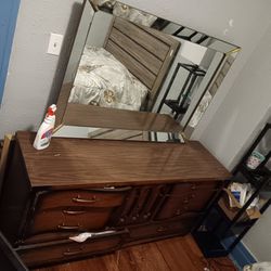 Dresser and Mirror AS IS