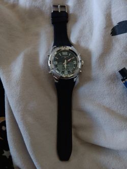 U.S. Polo Assn. Men's Analog-Quartz Watch with Rubber Strap, Black, 26 (Model: US9662)