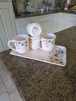 Mugs And Tray
