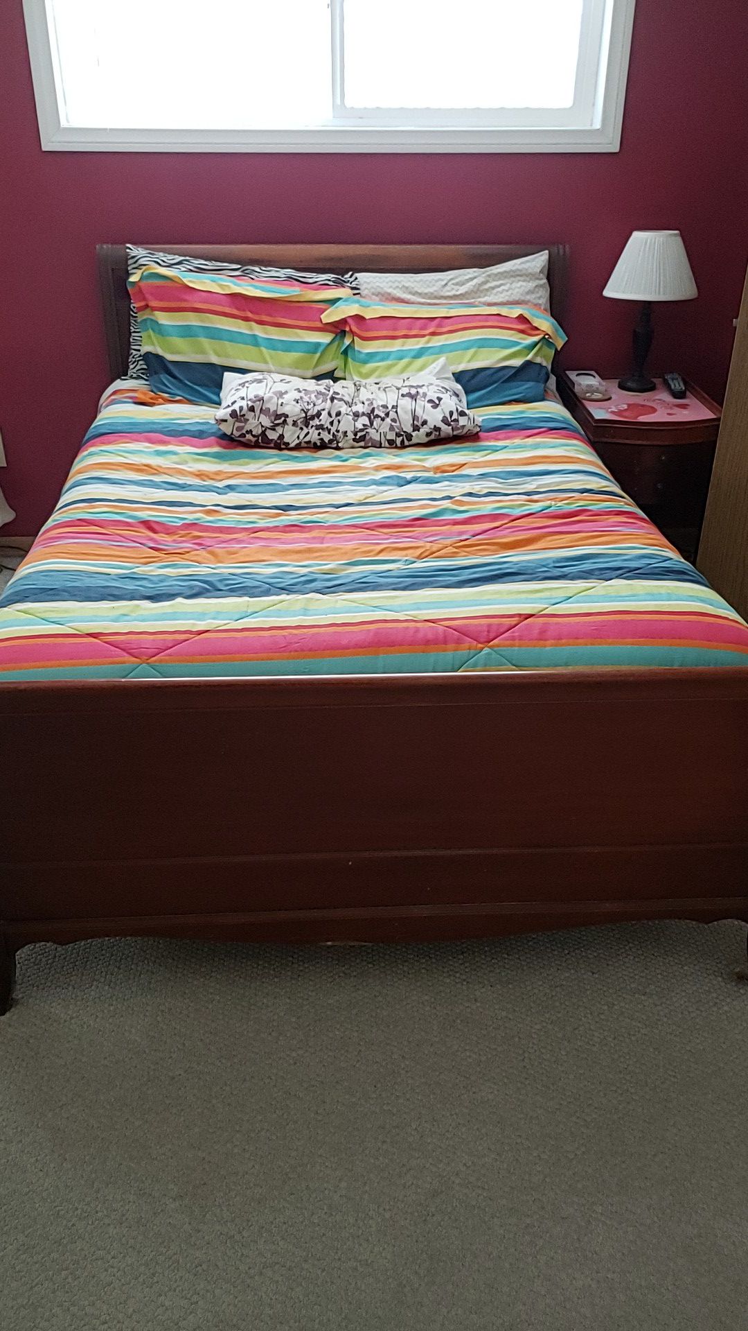 Bed frame. Make offer must go asap. Moving out of state.