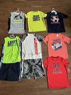 Boys Athletic Tees And Shorts