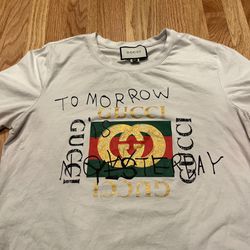 Gucci Shirt Size Medium/ Large Tomorrow Is Now Yesterday