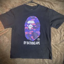 Black Purple Bape Shirt