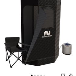 Steam Room Tent And Steamer And Chair Kit For Corner Area