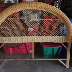 Twin Size Rattan Headboard