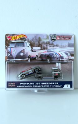 Hot Wheels PORSCHE 356 SPEEDSTER & Volkswagen Transporter T1 Pickup