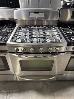 GE Stainless steel 5 burner range stove