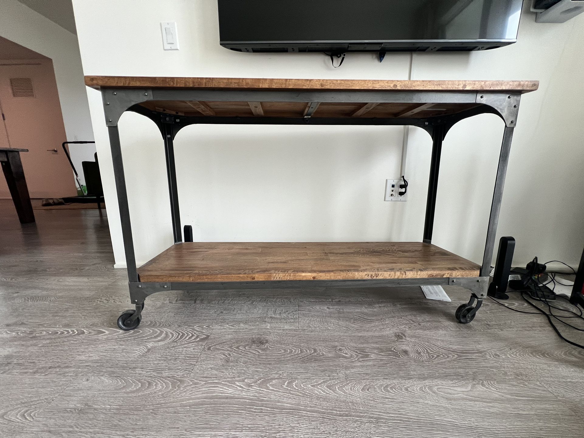 Like New! console Table - Industrial Style 