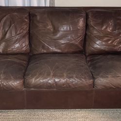 Leather Sofa 7ft