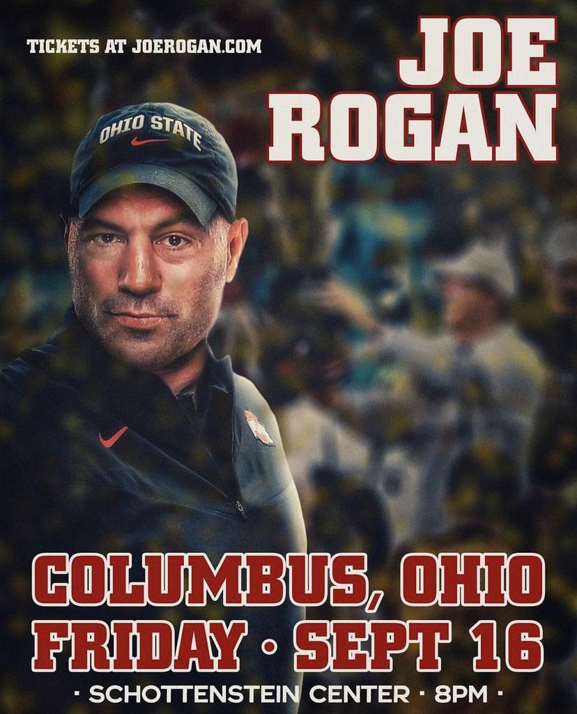 JOE ROGAN Live Columbus Ohio - 2 Tickets - Friday September 16th 2022- GREAT SEATS ! $180 OBO