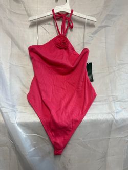 Wild Fable Hot Pink Flower Bodysuit New with Tags